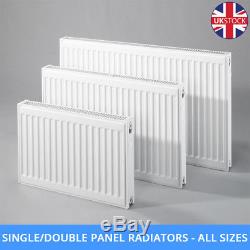 Double & Single Panel Convector Compact Central Heating White Radiator All Sizes