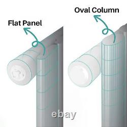 EMKE Vertical Horizontal Designer Radiator Anthracite Flat Panel Oval Column Rad