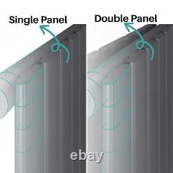 EMKE Vertical Tall Radiator Designer Flat Panel Column 1800 1600 Double Heating