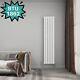 EMKE White Designer Radiator Vertical Horizontal Double Column Flat Panel Rads