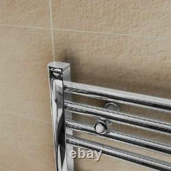 Eastbrook wingrave towel rail 1200x600 chrome Bathroom Radiator Modern
