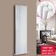 Efficient Steel Radiator White Long Double Column High Output Central Heating UK