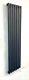 Electric Single Oval Tub Radiator 1800 H x 420 Vertical Column Anthracite/White