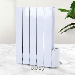 Electric Wall Mounted Oil Filled Heater Themostat Radiator with Timer LivingRoom
