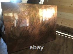 Etched Distressed Copper Horizontal Designer Radiator 600/1200 4400btu To Order