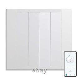 Exo Aluminum Wifi Electric Radiator, Ceramic, Timer, Thermostat, Wall Mounted