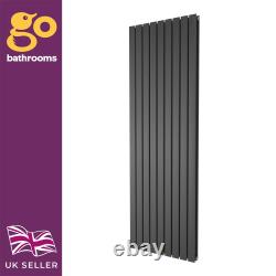 Flat Panel Designer Radiator Anthracite Vertical Column Rads Double Single Rad