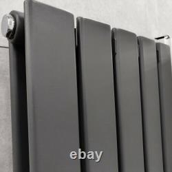 Flat Panel Designer Radiator Anthracite Vertical Column Rads Double Single Rad