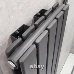 Flat Panel Designer Radiator Anthracite Vertical Column Rads Double Single Rad