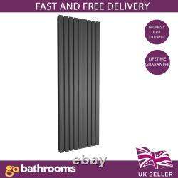 Flat Panel Designer Radiator Anthracite Vertical Column Rads Double Single Rad