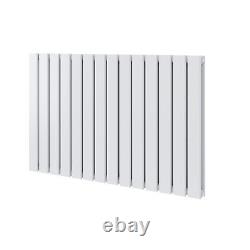 Flat Panel Double Radiator Small Column Central Heating 600x408 White