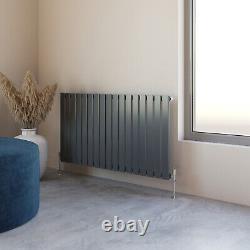 Flat Panel Oval Column Horizontal Vertical Radiator With Anthracite Manual Valve