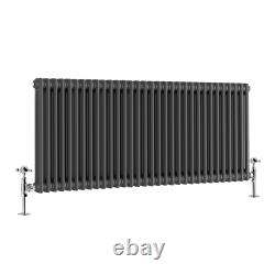 Flat Panel Oval Column Radiator Heated Towel Rail Traditional Rads Anthracite