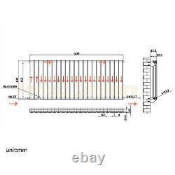 Flat Panel Oval Column Radiator Horizontal Vertical Design Central Heating Rads