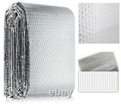 Foil Roll Bubble Radiator Insulation Heat Energy Saver Reflective Rooms 5Mx 60CM