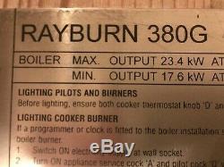 Gas BLUE Rayburn 380G central heating radiators, hot water, oven & hob