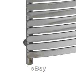 Greeba Chrome Flat Panel Designer Heated Towel Rail Radiator Central Heating