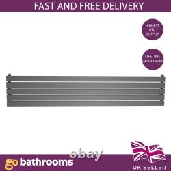 Grey Horizontal Flat Panel Radiator Single Double Central Heating Radiator