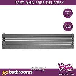 Grey Horizontal Radiator Single Flat Panel Central Heating Radiator 1600x475mm