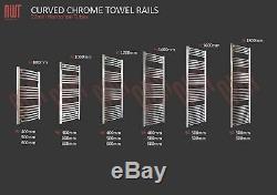 HUGE SALE Chrome Straight & Curved Heated Towel Rail Warmers Bathroom Radiators