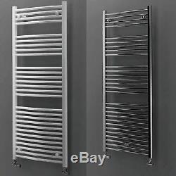 Heated Towel Ladder Rail Bathroom Radiator Warmer Central Heating Curved Flat