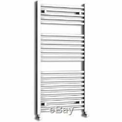 Heated Towel Rail Radiator Bathroom Central Heating Square Bar Chrome 1200x600mm