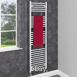 Heated Towel Rail Radiator Bathroom Central Heating Square Bar Chrome 1600x450mm