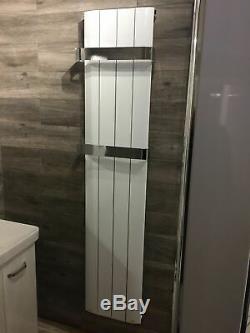 High Output Central Heating Vertical Tall Aluminium Radiator Anthracite White