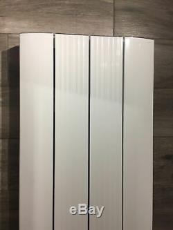 High Output Central Heating Vertical Tall Aluminium Radiator Anthracite White