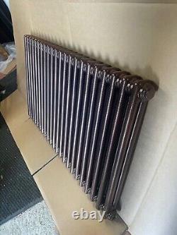 Horizontal 2 Column Radiator Hammered Copper Acova 600/1410mm 4637btu