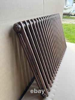 Horizontal 2 Column Radiator Hammered Copper Acova 600/1410mm 4637btu