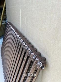 Horizontal 2 Column Radiator Hammered Copper Acova 600/1410mm 4637btu