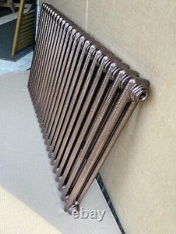 Horizontal 2 Column Radiator Hammered Copper Acova 600/1410mm 4637btu