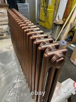 Horizontal 3 Column Radiator Hammered Copper Zehnder Acova 600/1226 5700btu