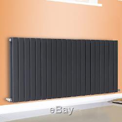 Horizontal Designer Flat Panel Column Radiator Central Heating Rads Anthracite