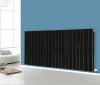 Horizontal Designer Flat Panel Radiator Normal Black Single Double Column