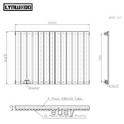 Horizontal Designer Radiator Single Double Flat Panel Central Heating Rads