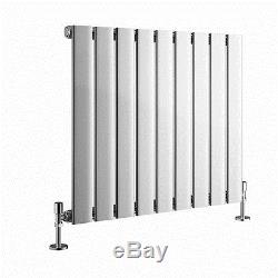 Horizontal Flat Panel Column Designer Radiators Central Heating + FREE Valves