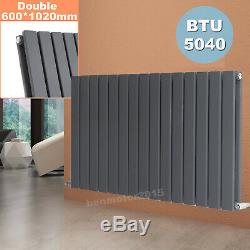 Horizontal Flat Panel Column Designer Towel Radiator Central Heating Anthracite