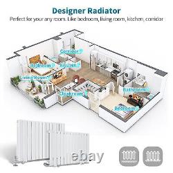 Horizontal Radiator 600x1216mm White Single Flat Panel Central Heating Rad