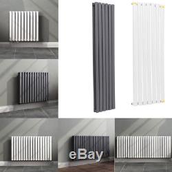 Horizontal Radiator Designer Oval Panel Column Upright Central Heating Home Rads
