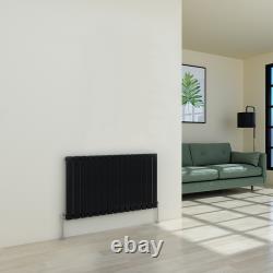 Horizontal Radiator Flat Panel Column Design Grey White Black Heating
