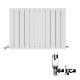 Horizontal Radiator Flat Slim Double Angled Valve Anthracite Grey White Heater