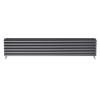 Horizontal Radiator Oval Panel Kitchen Hallway Anthracite Grey White