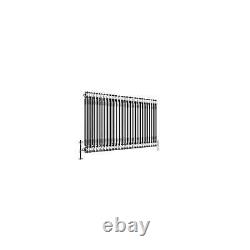 Horizontal Radiator Traditional 2 Column Raw Metal Iron Style Rads 600 x 1190mm