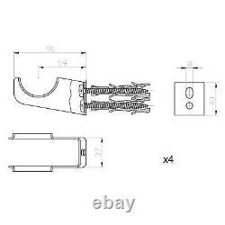 Horizontal Radiator Traditional 2 Column Raw Metal Iron Style Rads 600 x 1190mm