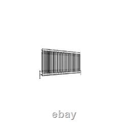 Horizontal Radiator Traditional 2 Column Raw Metal Iron Style Rads 600 x 1415mm