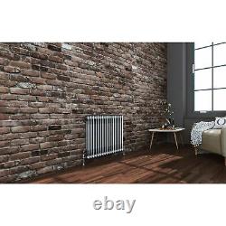 Horizontal Radiator Traditional 2 Column Raw Metal Iron Style Rads 600 x 785mm