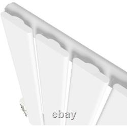 Horizontal Single Flat Panel Designer Radiator 600 x 1216mm White