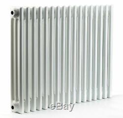 Horizontal Traditional 3 Column 600 x1188 MM Radiator Central Heating white